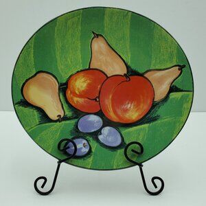 Sango Tuscany Salad Plate Small Serving or Decorative Plate Fruit Pattern 4902